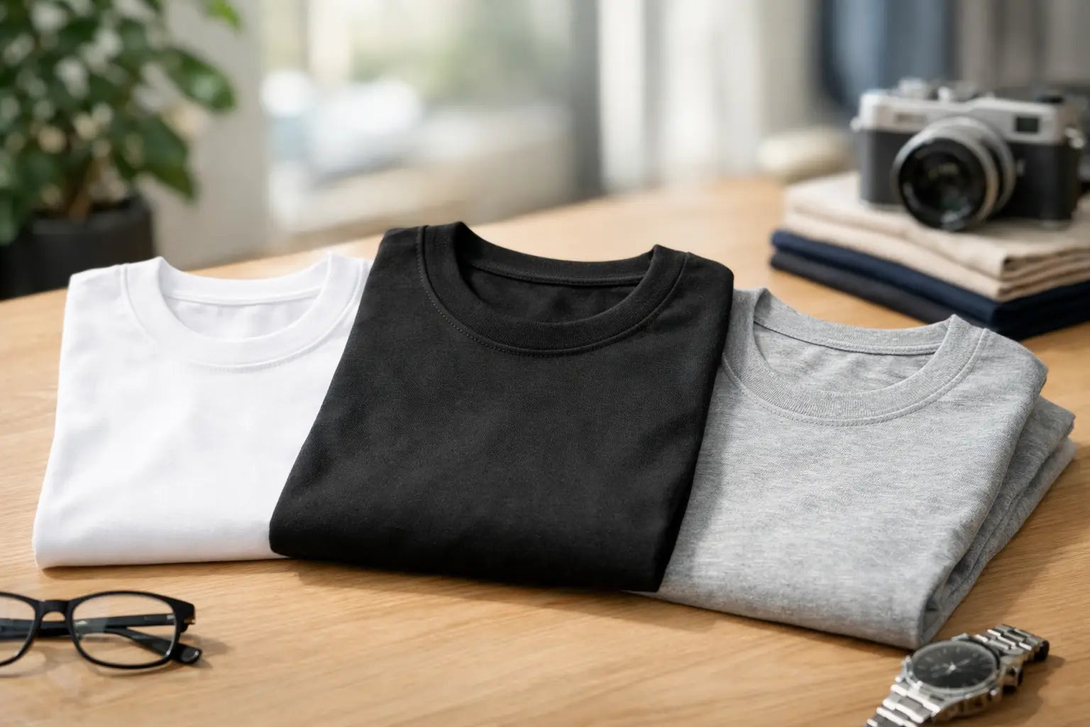 Review premium crew neck T-shirts