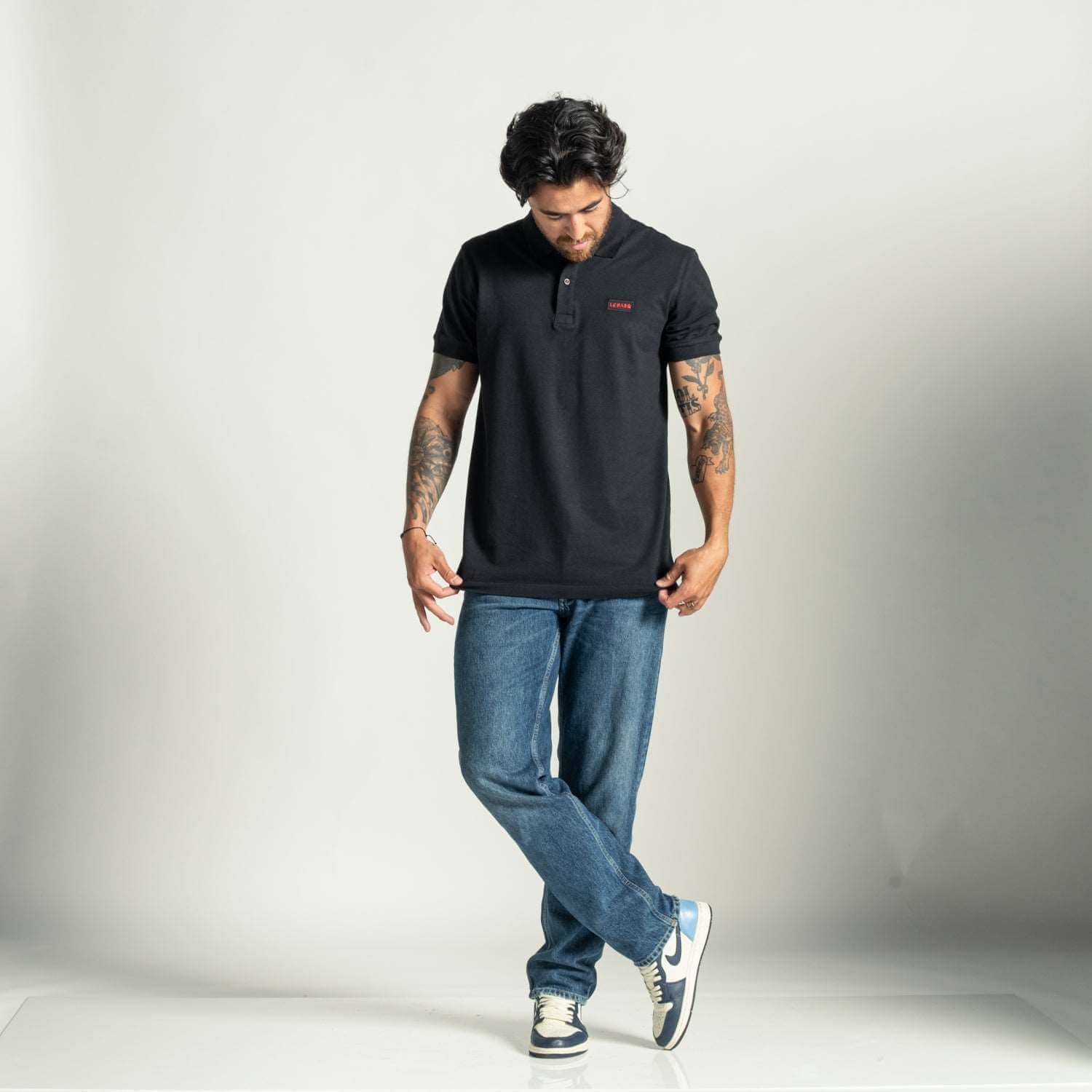Chet's Piqué Polo Black - LebasQ