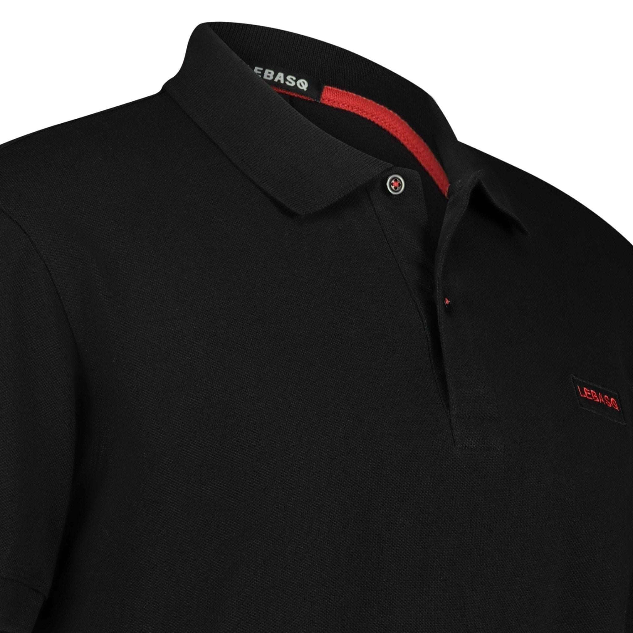 Chet's Piqué Polo Black - LebasQ