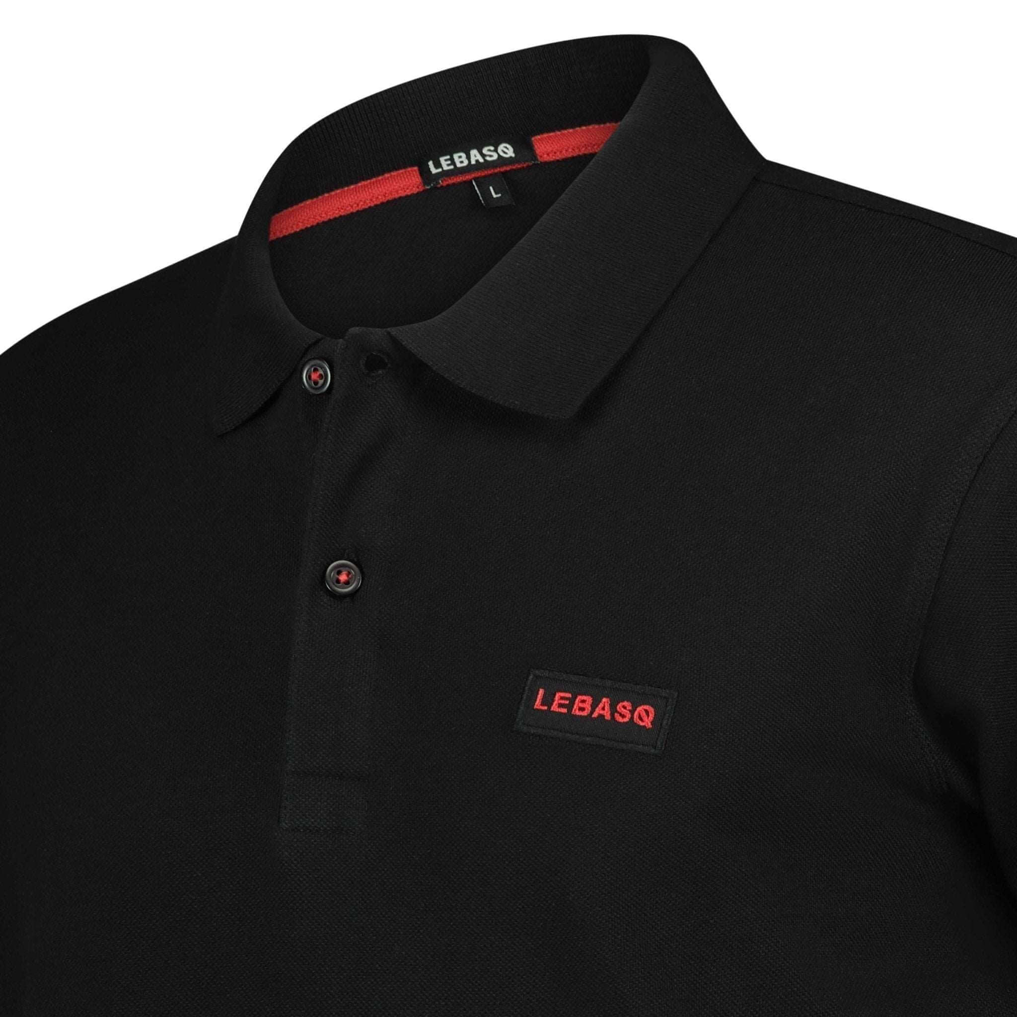 Chet's Piqué Polo Black - LebasQ