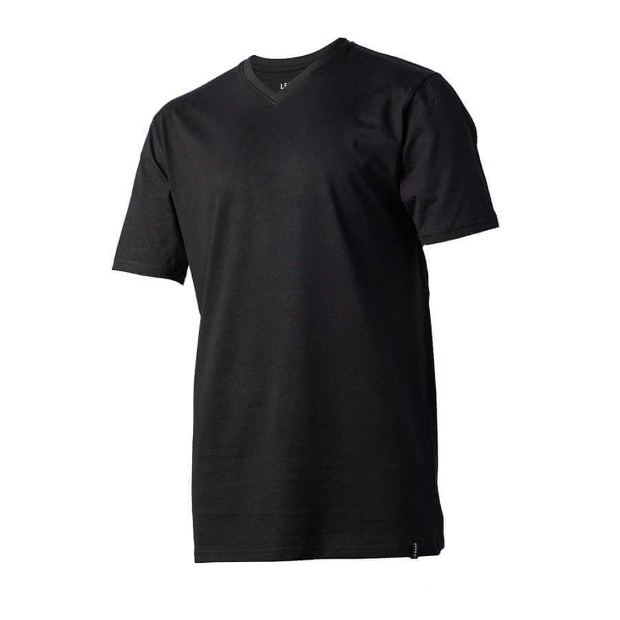 James' 3 pack V Neck T-Shirt Black - LebasQ