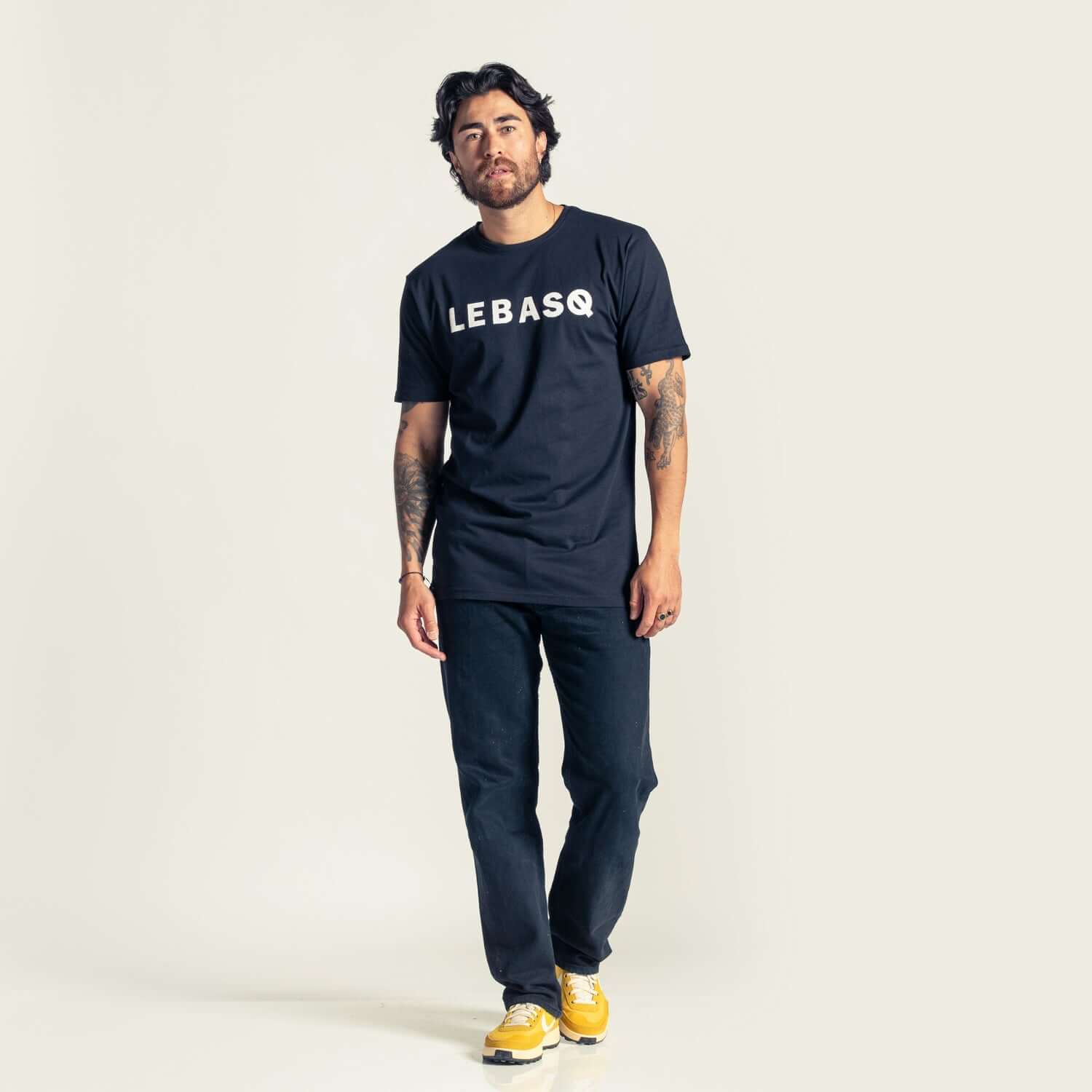 LEBASQ's Crew Neck T-Shirt Black - LebasQ