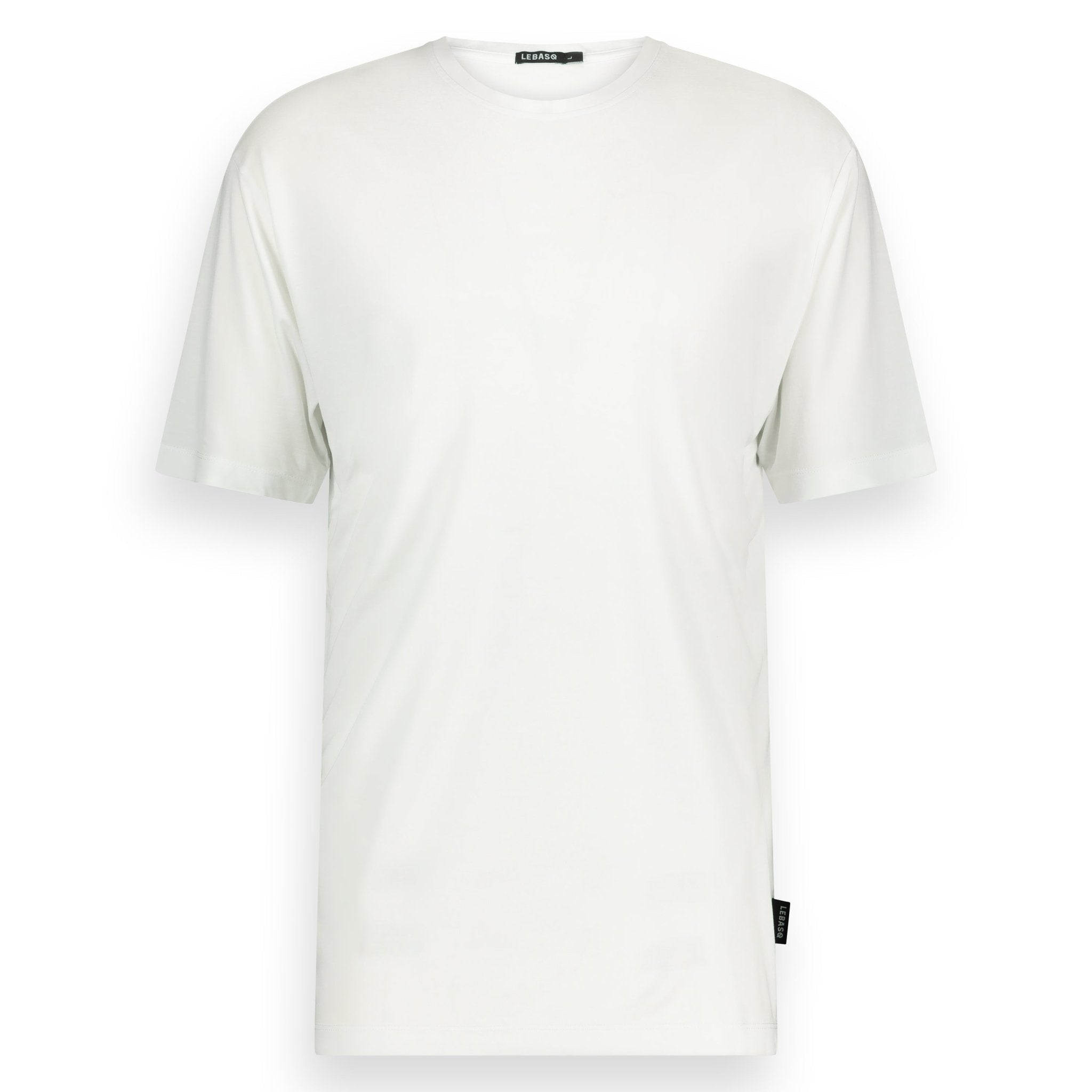 Marlon's Crew Neck 100% Lyocell White - LEBASQ