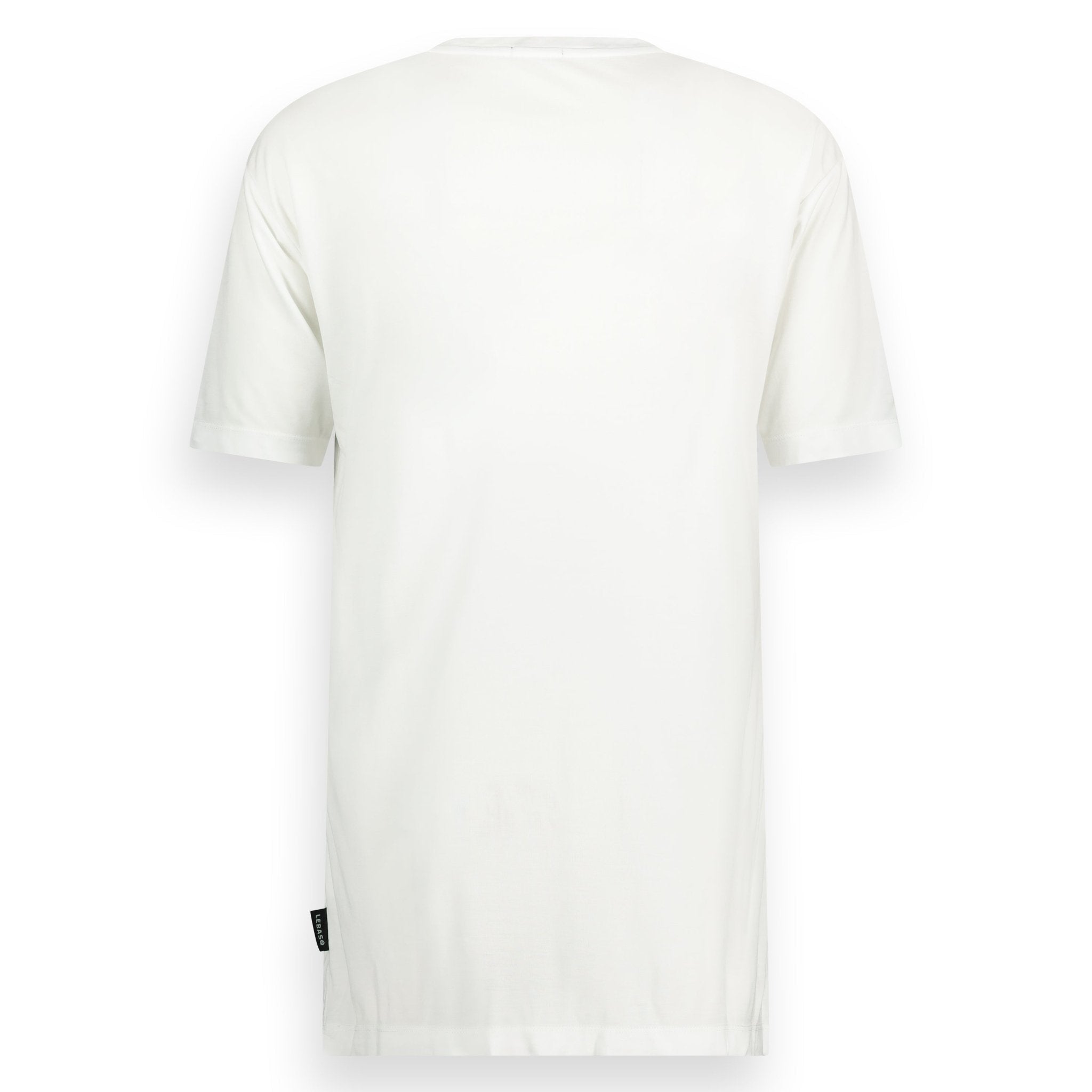Marlon's V Neck T-Shirt 100% Lyocell White - LEBASQ