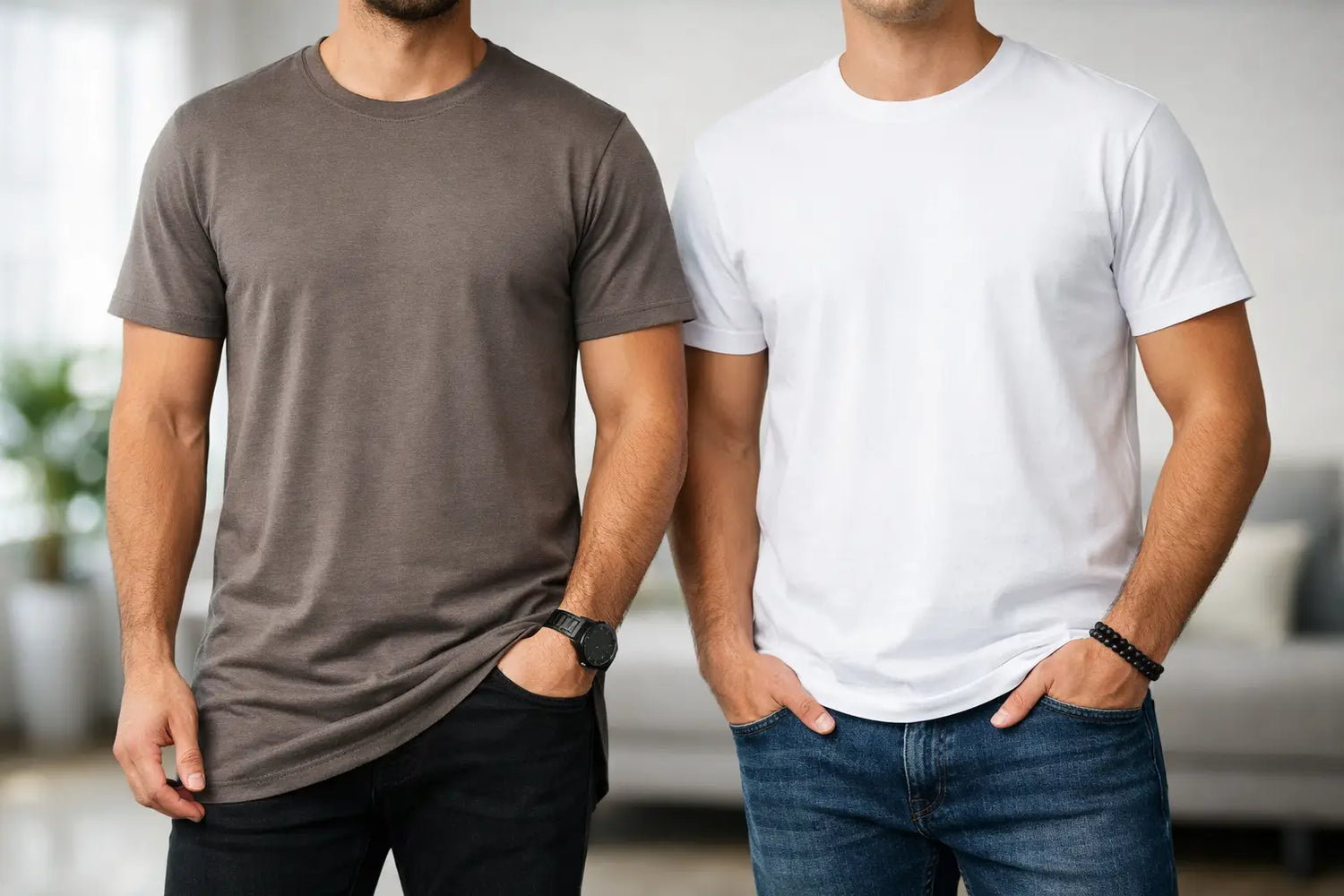 Lange fit versus standaard T-shirt