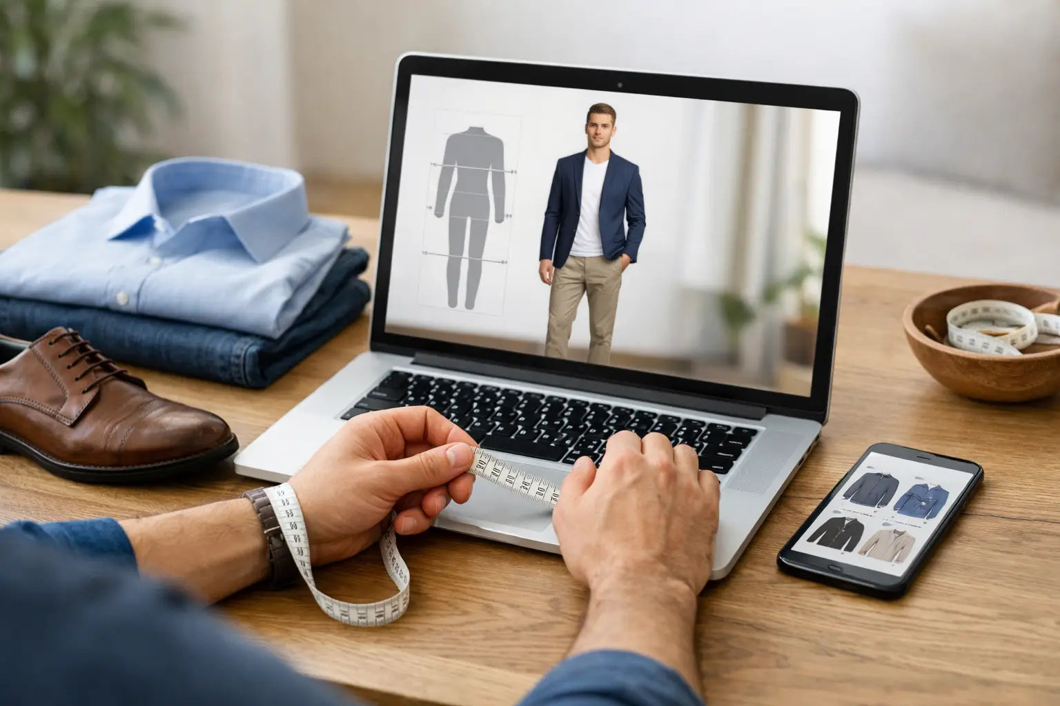 Gids voor online maatkeuze bij herenkleding