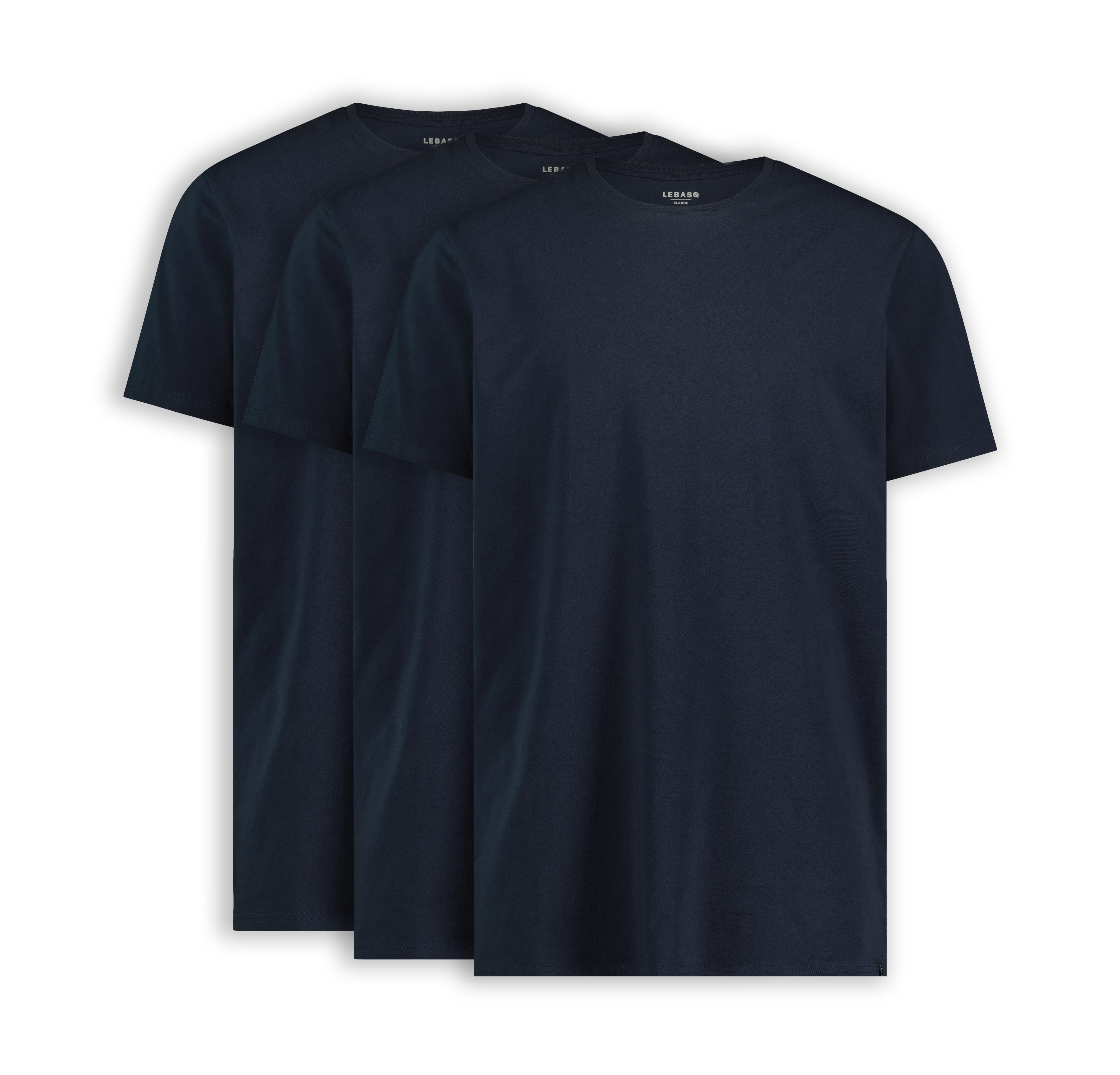 Miles's Crew Navy 3 Pack - Long Fit