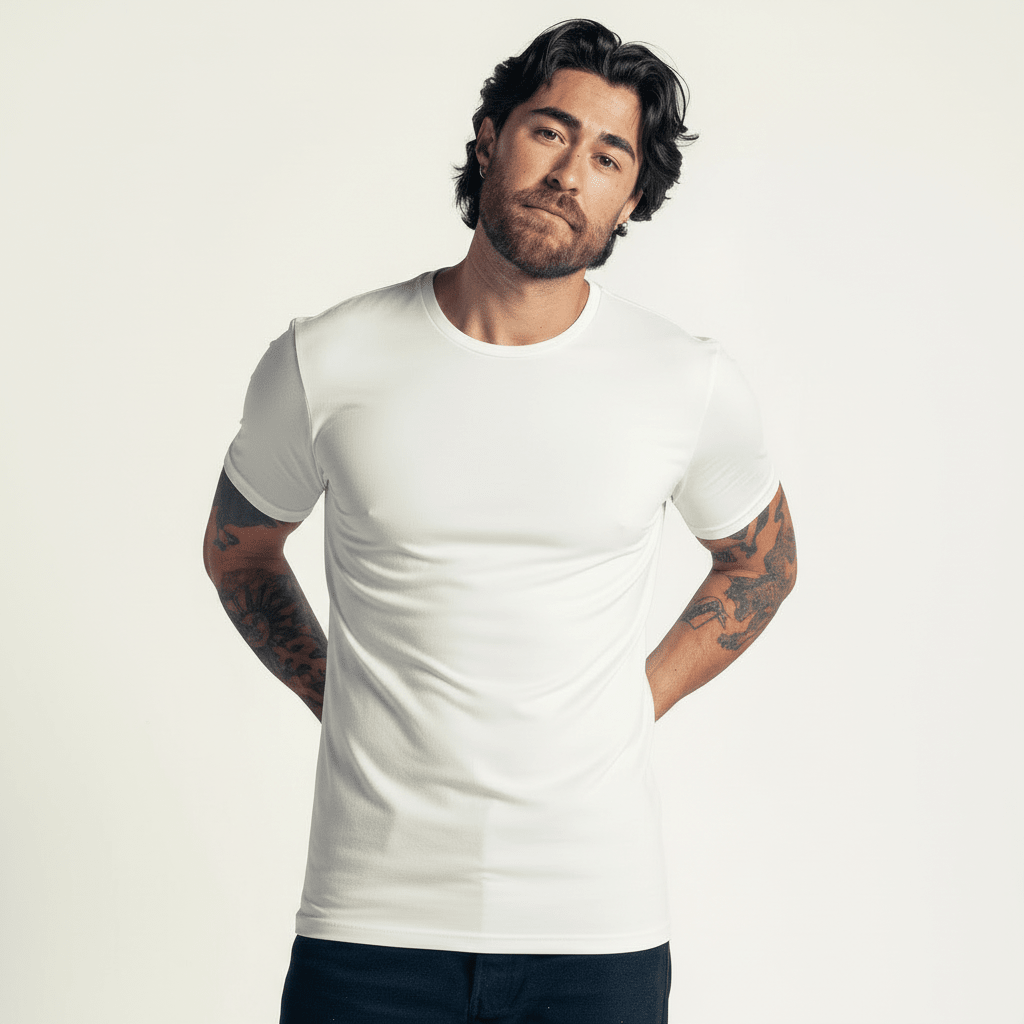 Charlie's Crew Bamboo White 3 Pack - Slim fit - LEBASQ