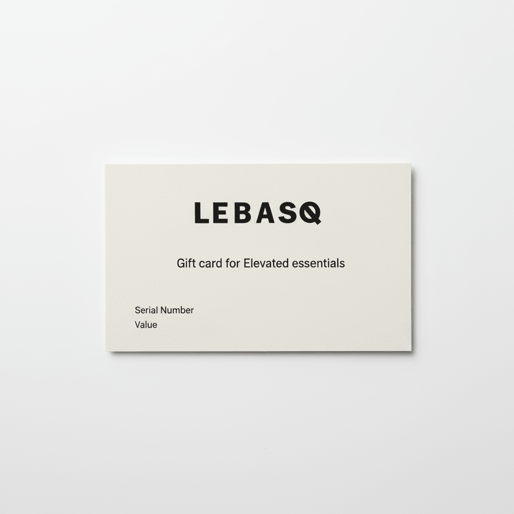 LEBASQ Gift card | Digital Delivery | A gift that fits - LEBASQ