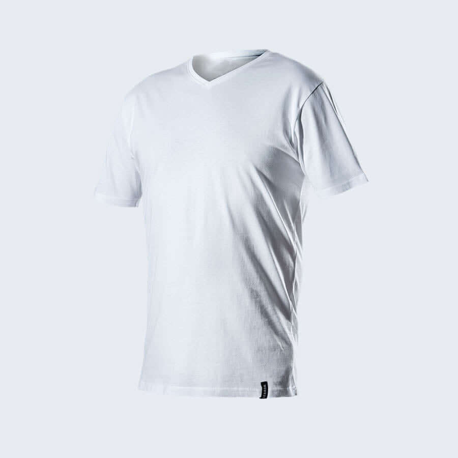 James' 3 pack V Neck T-Shirt White - LebasQ