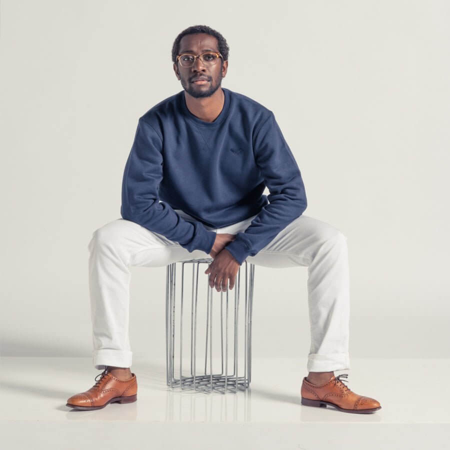 Johnny's Navy Sweater - LEBASQ